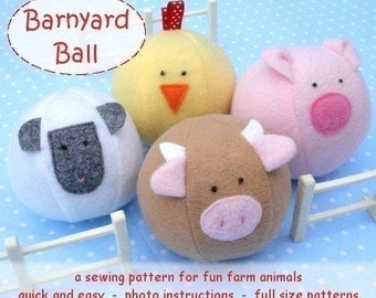 Barnyard Ball - immediate download - PDF sewing pattern