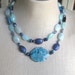 The Blues double strand necklace OOAK