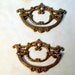 Pair of Fancy Cast Brass Drawer Handles