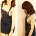 denim overall dress