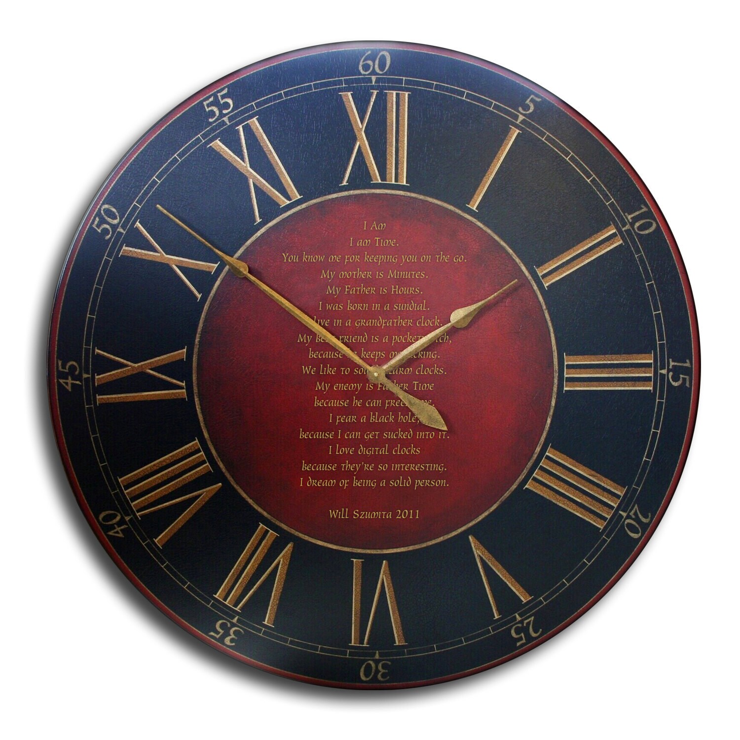 Large Wall Clock 36in Antique Style Big Art by TheClockHouse