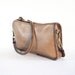 70s COACH Basic Bag. Camel Leather Double Strap Cross Body Zip Purse.