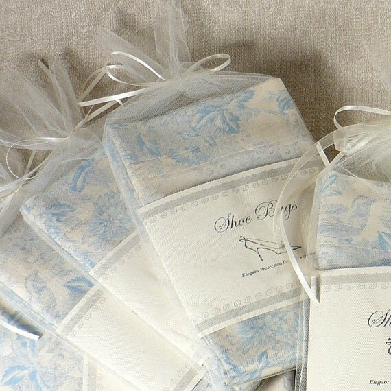 Toile shoe by gifts sets shoes bags  Blue Gifts HappyGoLucky1 Bridesmaids six bridesmaid