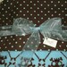 Turquoise and Brown Skull Baby Blanket