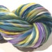 handspun yarn Big Fish Small Pond thick and thin bulky singles merino yarn, 70 yards, hand dyed merino wool top
