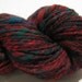 HALF OFF SALE Handspun yarn Country Christmas Cranberry Fleck , 106 yards, heavy worsted weight/bulky 2 ply, wool