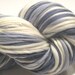 MEGA SKEIN self striping handspun yarn Ice Fishing thick and thin bulky singles merino yarn, 196 yards, hand dyed merino wool top