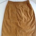 Vintage Leather Skirt Brown Skirt Global Identity Size 5/6 Vintage Clothing Soft Leather Zipper Closure High Waisted Leather Skirt