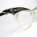Vintage Womens 50s Winged Cat Eye Eyeglasses Frame NOS