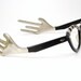 Rare Cat Eye Eyeglasses Frame 1950s Eyewear Frame Wild Sterling Silver