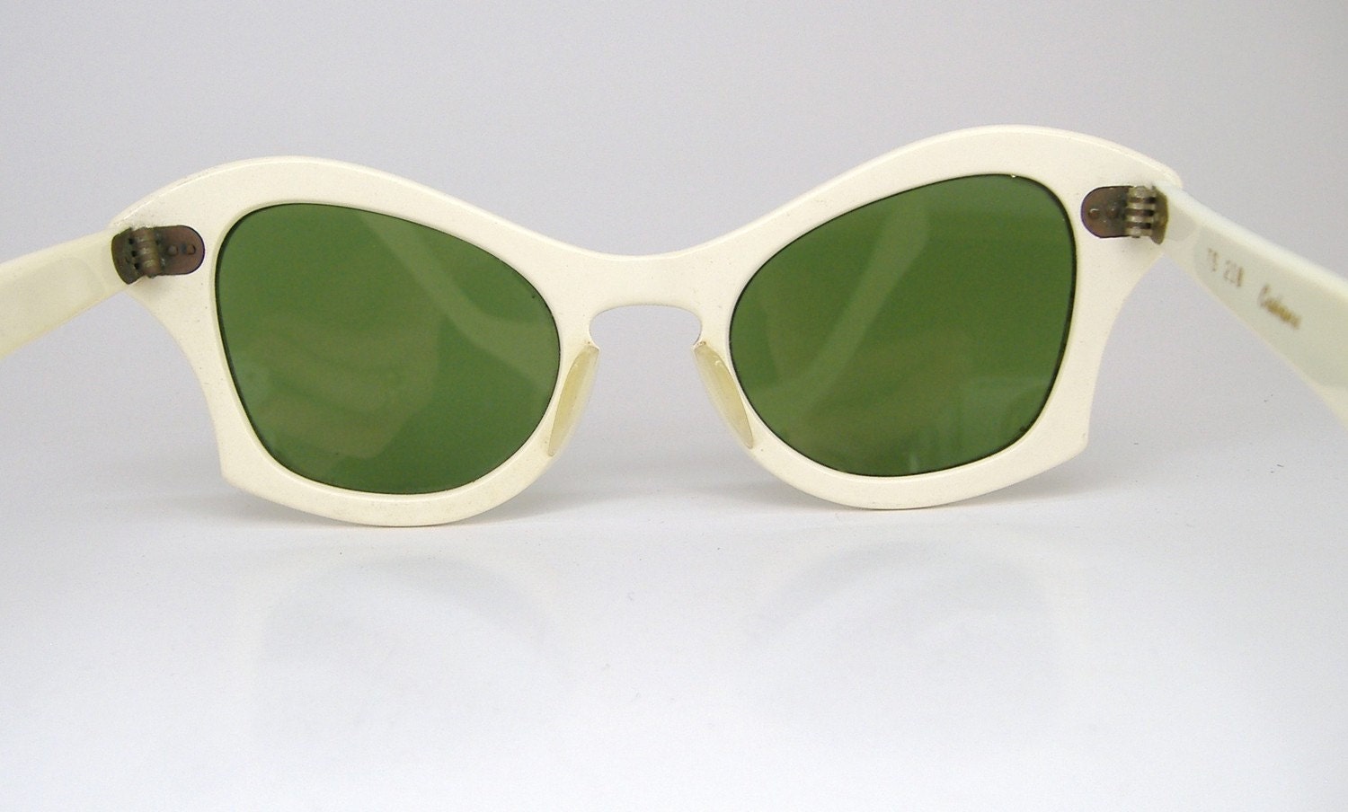 Vintage 50s Mint Green Cat Eye Cabana Sunglasses