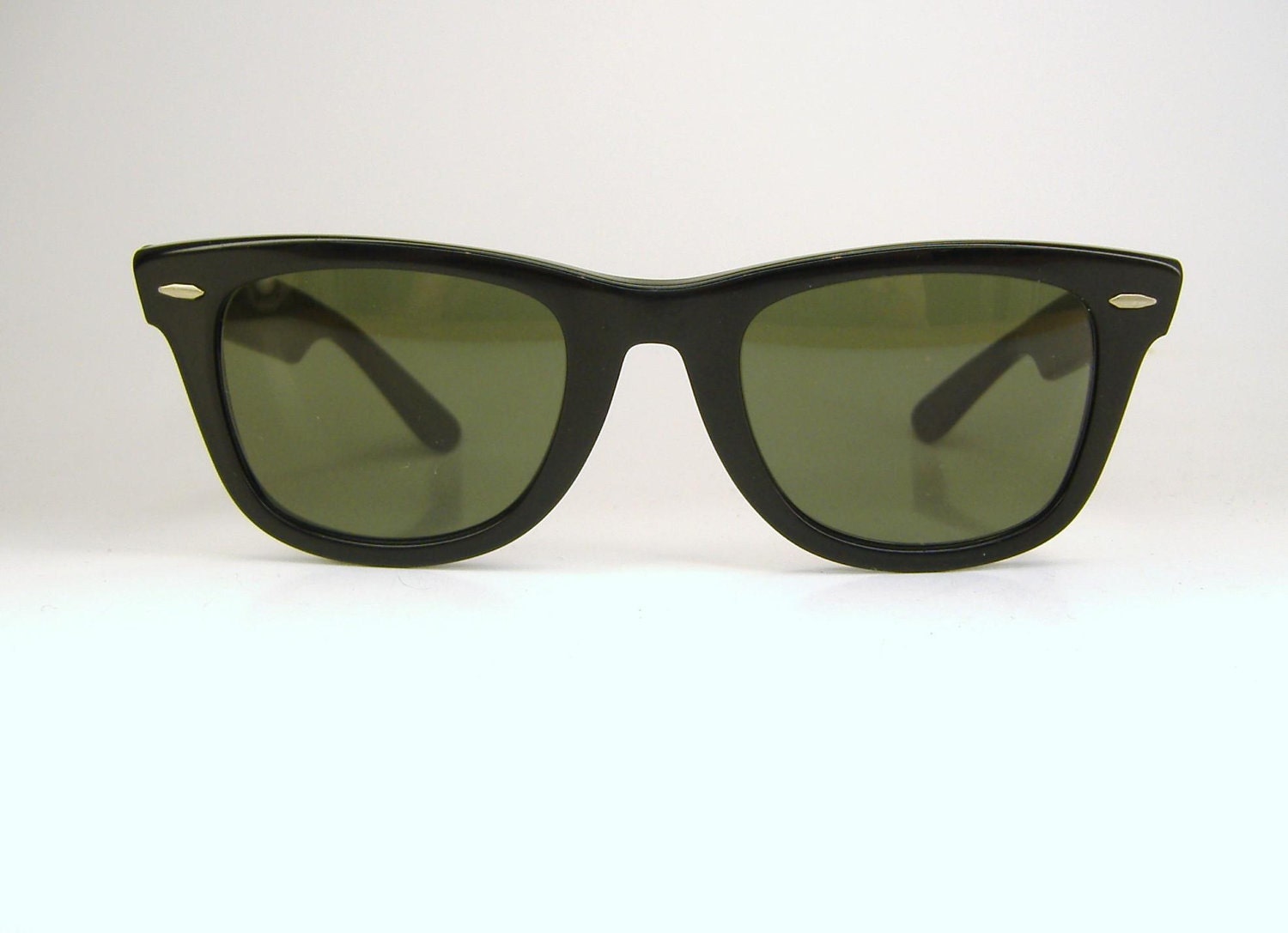 Vintage 60s Black Ray Ban Wayfarer Sunglasses By Vintage50sEyewear