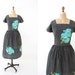 1950s dress. plus size. 50s dress. xl 1x dress