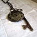 Black Friday Etsy Key to the Past Vintage Charm Necklace