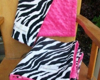 zebra lovey blanket