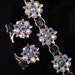 Vintage LISNER Blue AB Rhinestone Necklace, Earrings Demi