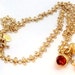RESERVED Acorn Leaf charm Necklace Retired by Francesca Visconti