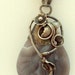 RESERVED Botswana Agate Sterling Silver Pendant Necklace