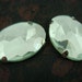 2 - Huge Oval Rose Montee / Rhinestone Sew on - Clear .