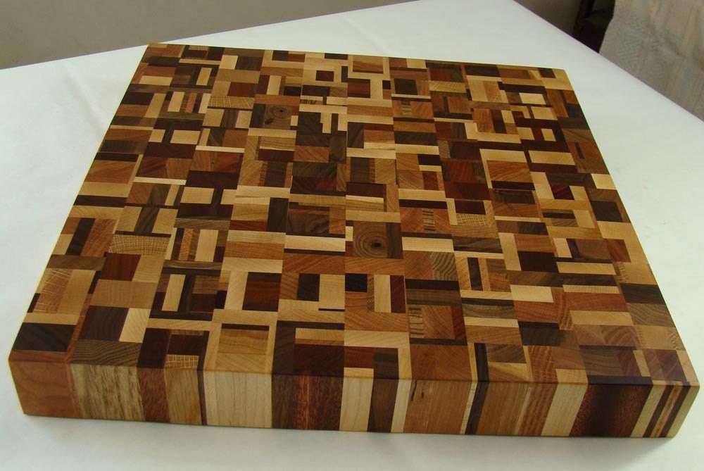 The Executive Chefs End Grain Multi Wood Cutting Board