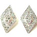 Sarah Coventry Rhinestone Clip On Earrings Hollywood Glamour Designer, Free Shipping USA