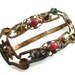 Czech Vintage Buckle Rhinestone Jewelry Sash Scarf Slide Wear Repair Repurpose Recycle (Free Shipping USA)