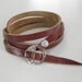 Wrap Tan Leather Bracelet Leather Cuff