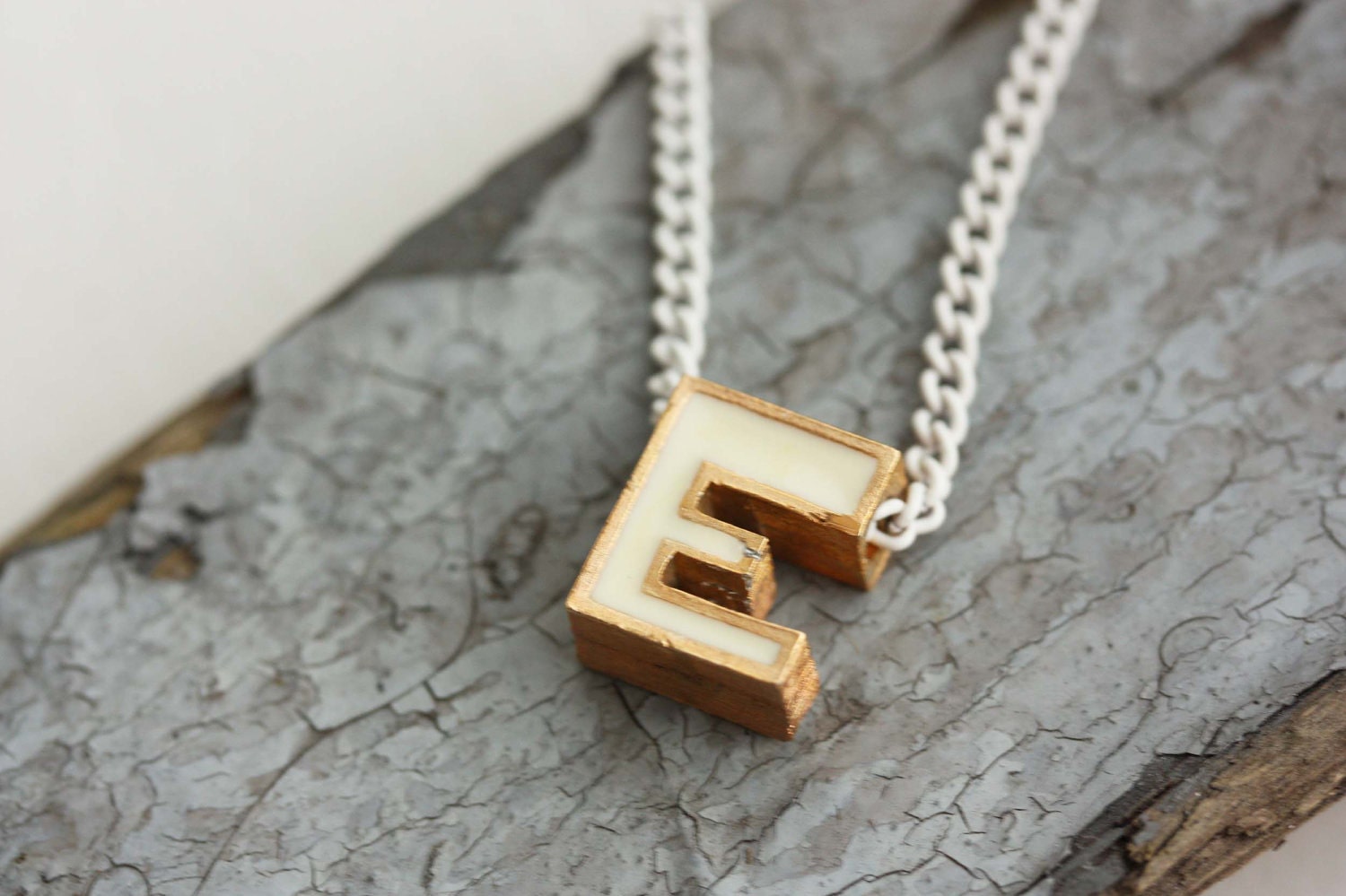 Necklace with an e on it Clearance