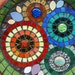 Flower Garden Bird Bath Stained Glass Mosaic Art
