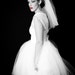 RESERVED RESERVED for petaBallerina .1950s Vintage Reproduction Wedding Dress .Classic lace bodice and tulle skirt