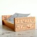 Repurposed Desktop Business Card Holder - Vintage Parts