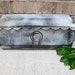 Vintage - Salvaged - Mid Century - Art Deco - Upcycled- Rusty Metal Mail Box - Wall Pocket - Urban Industrial CHIC