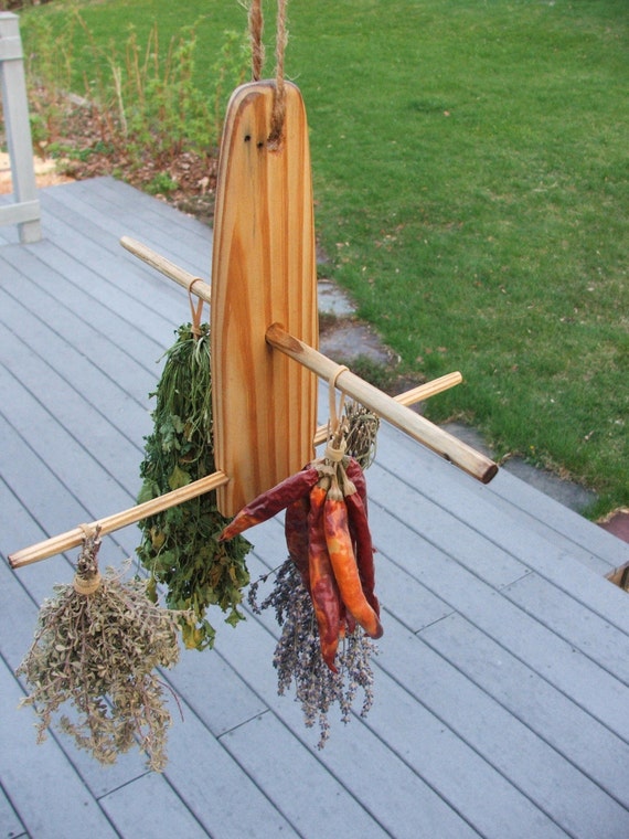 Items Similar To Hanging Herb Drying Rack On Etsy   Il 570xN.138756306 