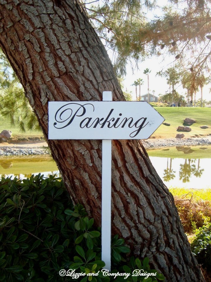 PaRKinG SiGn DiReCTioNaL WeDDiNg SiGnS CLaSSiC StyLe