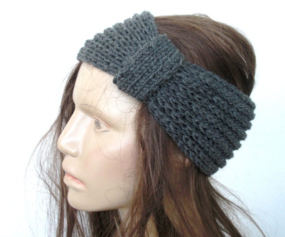 Womens Knit Boho Headband ear warmer head wrap Turban