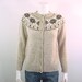 1970s Vintage Wool Cardigan Sweater Fair Isle Nordic - Small to Medium