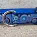 Dog Collar - Blue Circles and Waves, In M, L, XL