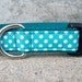 Teal Polka Dot Dog Collar - In M, L, XL, Side Release Buckle Style (Also Available as Martingale or Chain Style)
