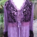 SIREN... gorgeous velvet, lace.STEAMPUNK, gypsy .. chocolate, jet or passionate purple xL / xxl.. generous plus sizing