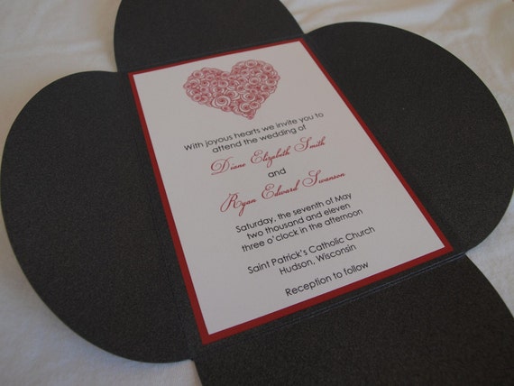 Petal Fold Wedding Invitations 10