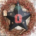 Ohio State OSU door wall wreath , Buckeyes