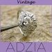 Vintage Antique Art Nouveau 14K White Gold .42 ct Diamond Ring with Flower Petal Pattern - Reserved for JO - Final Installment