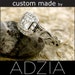 0.57ct Radiant Cut Diamond Leaf Vine Engagement Ring 14K White Gold Milgrain - Reserved for LUCAS - Third Installment