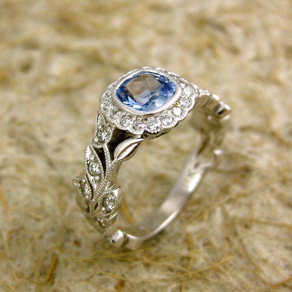 light blue sapphire ring