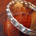 Sterling Silver Bangle Bracelet With Sterling Beads B07