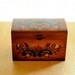 folk art wooden box with norwegian rosemaling