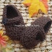 Chocolate Kiss Brown Baby Mary Janes 0-3 Months