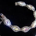 Glitzy rhinestone bracelet Vintage aurora borealis CIJ Sale