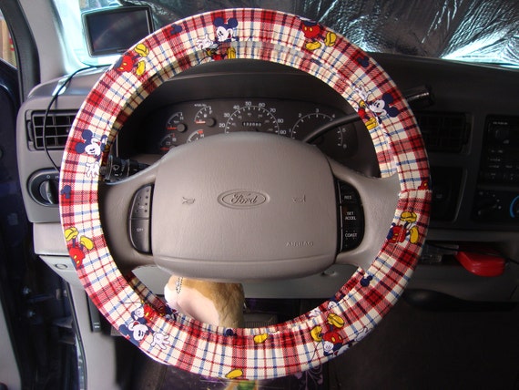 Handmade Steering Wheel Cover Mickey Mouse Walt by