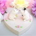 Cute, unique mice wedding cake toppers with stand